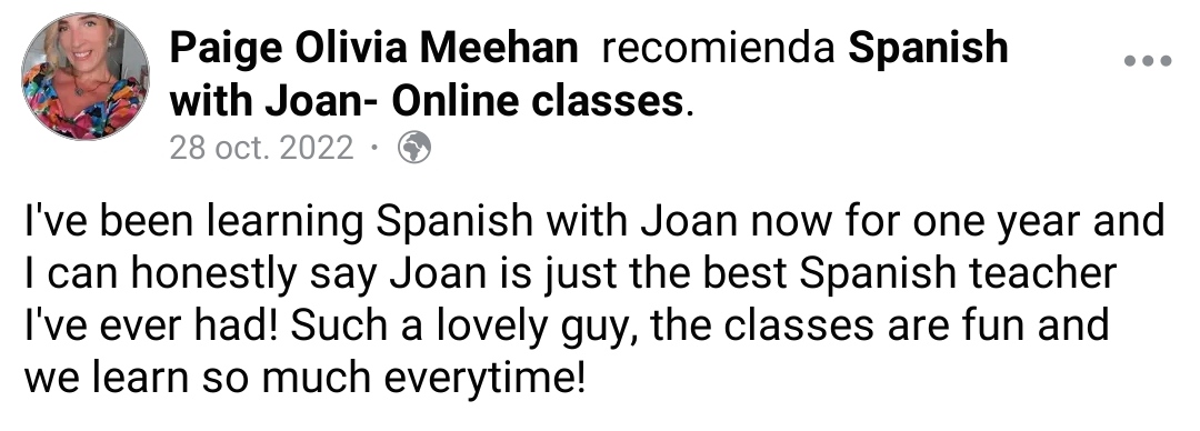 Spanish with Joan