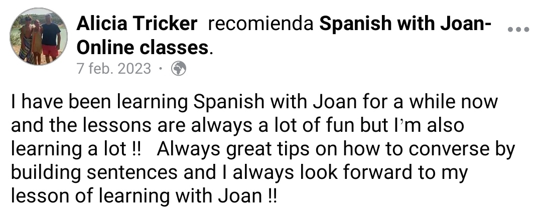 Spanish with Joan
