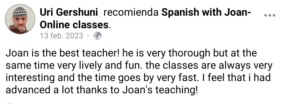Spanish with Joan