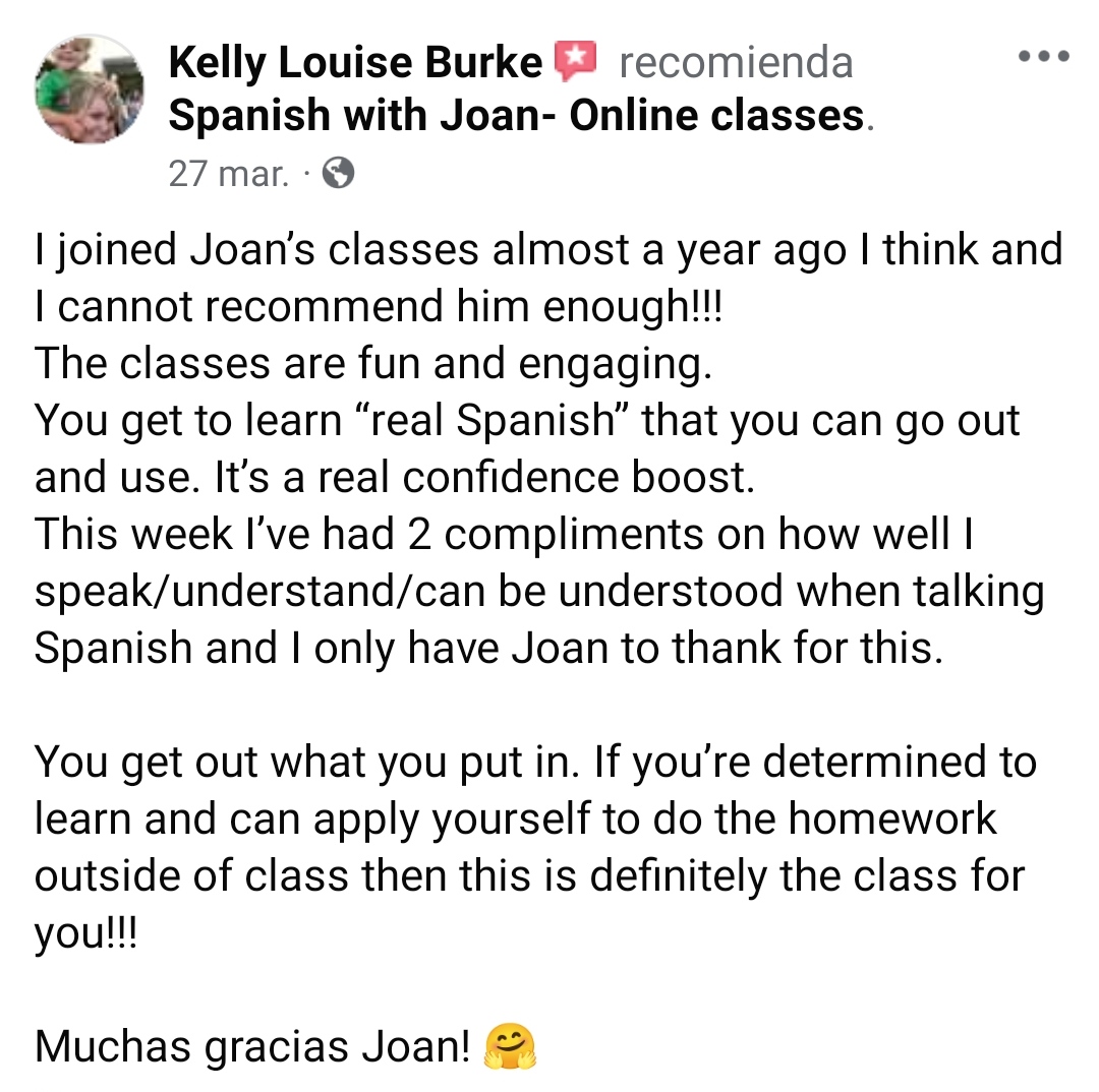 Spanish with Joan Reviews (45)